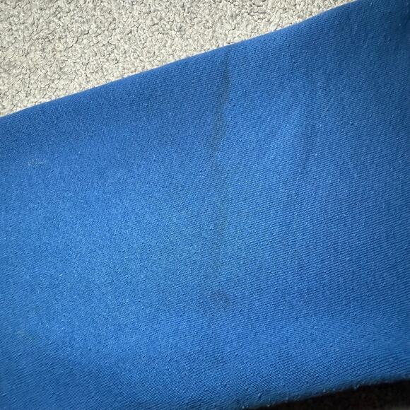 Vintage 70s Russell Athletic Zip Up Hoodie Sweatshirt Pockets USA Made Blue Sz L - Picture 7 of 7